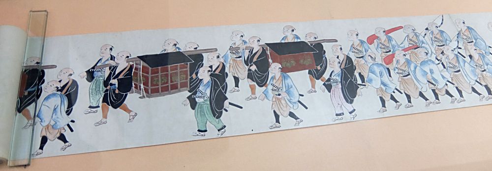 Церемония переноски дани (налога) правителю. Музей в Хаконе. Япония.  Фото Лимарева В.Н.